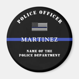 Imán Apreciación del personalizado Thin Blue Line Polic