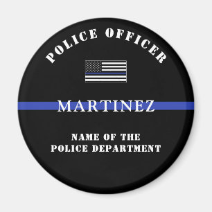 Imán Apreciación del personalizado Thin Blue Line Polic