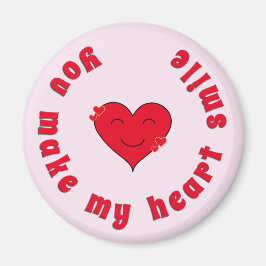 Imán Apreciación inspiradora cita sonrisa de corazón