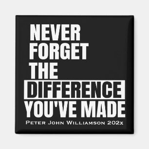 Imán Apreciación por jubilación Gracias Nunca Olvidaste