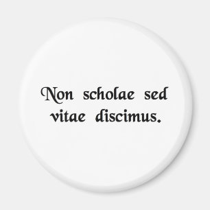 Imán Aprendemos no para la escuela, sino para la vida