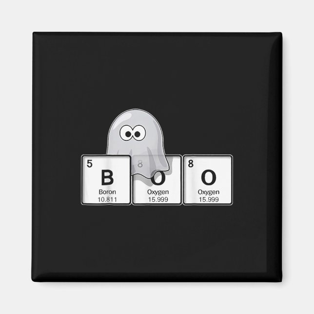 Imán Aprender Química Con El Profesor De Fantasmas Boo  (Frente)