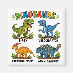 Imán Aprendizaje de especies de dinosaurios para niños