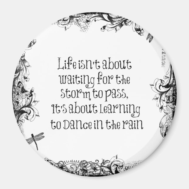 Imán Aprendizaje inspirador para bailar en la cita de l (Frente)