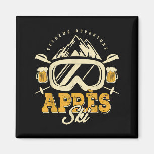 Imán Apres Ski Fiesta Set, Beer Y amp; Bebidas Después 