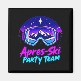 Imán Apres ski party vibes – snowy mountain nightlife A