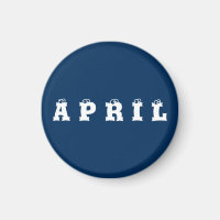 April Police Box Blue Eyeballs Magnet de Janz