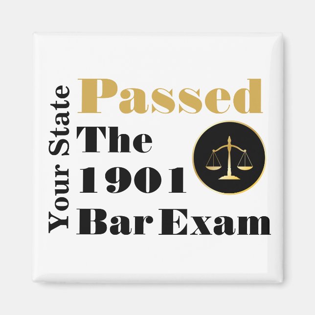 Imán Aprobó el examen de bar (año y estado Personalizar (Frente)