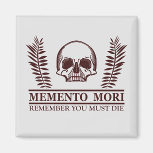 Imán Aprovecha el Día Memento Mori calavera