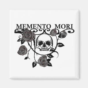 Imán Aprovecha el Día - Rosas Negras - Cráneo Memento M