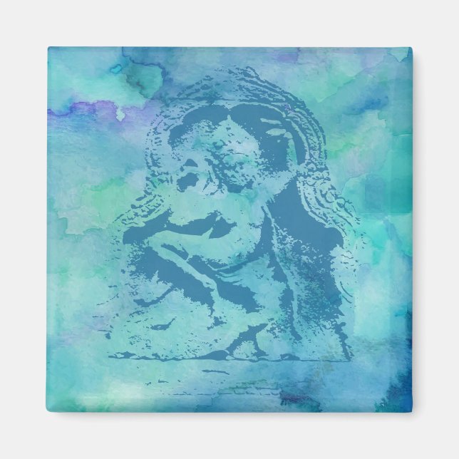 Imán Apsara - Azul (Frente)