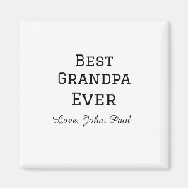 Imán Apuesto que el abuelo siempre da nombre simple