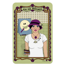 Imán Apuntar A La Felicidad_A_4x6 Refrigerador Magnet