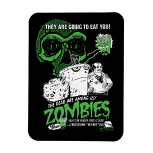Imán Aqua adolescente fuerza de hambre zombies Poster
