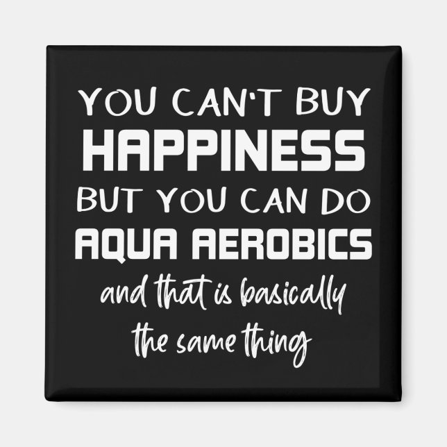 Imán Aqua Aerobics es Felicidad Aerobic Agua Graciosa (Frente)