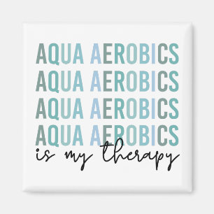 Imán Aqua Aerobics es mi regalo Terapia de Aerobic Agua