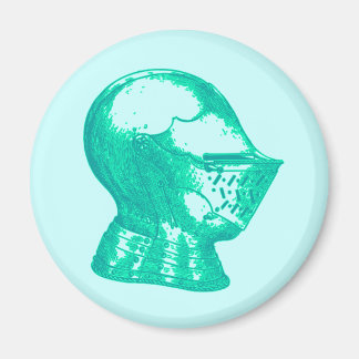Imán Aqua Knight Armor Caballeros Medievales de Cascos