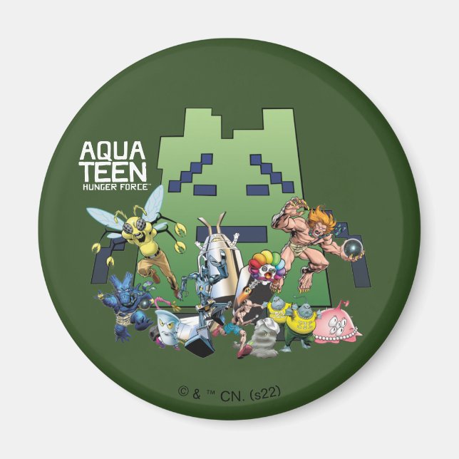 Imán Aqua Teen Hunger Force Villains (Frente)