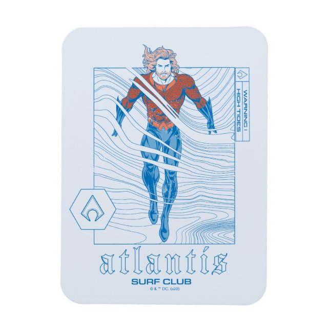 Imán Aquaman - Atlantis Surf Club (Vertical)