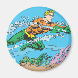 Imán Aquaman cava a través del agua