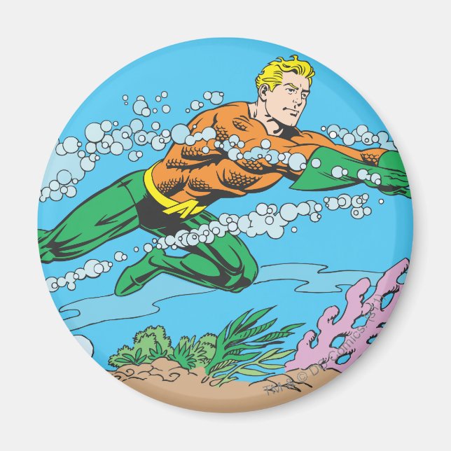 Imán Aquaman cava a través del agua (Frente)