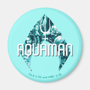 Imán Aquaman el   Orin, Mera, Orm y Manta negro en