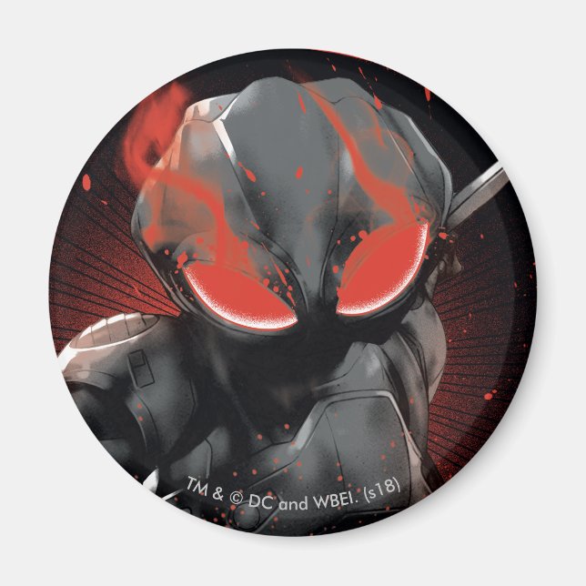 Imán Aquaman | Gráfica Black Manta Red Swipe (Frente)