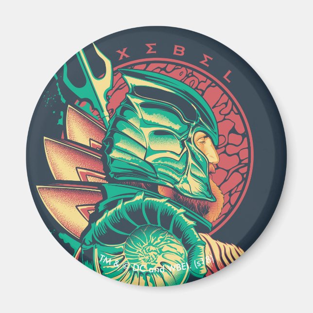 Imán Aquaman | Gráfico Xebel King Nereus (Frente)