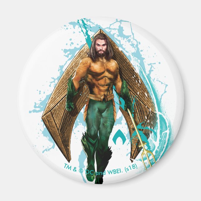 Imán Aquaman | Prince Orin With Aquaman Logo (Frente)