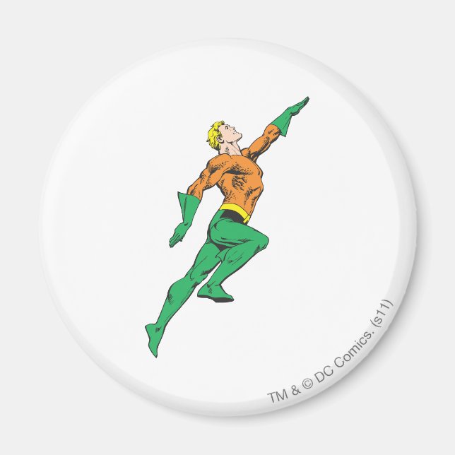 Imán Aquaman salta arriba (Frente)
