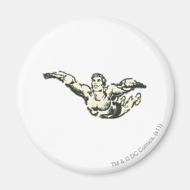 Imán Aquaman Soars BW (Frente)