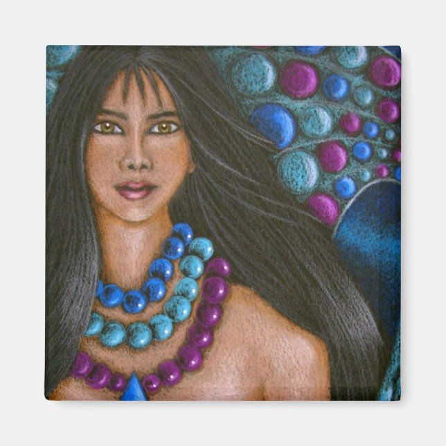 Imán AQUAMARINE MERMAID Magnet (Frente)