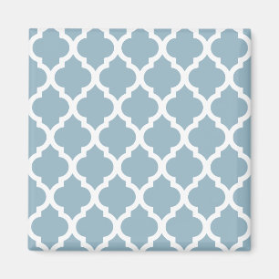 Imán Aquamarine Moroccan Tile Trellis
