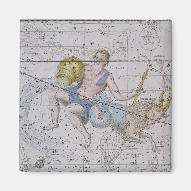 Imán Aquarius y Capricornio, de 'A Celestial Atlas', (Frente)