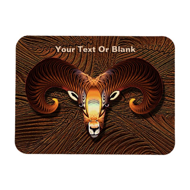 Imán Aquedá - Cabeza de carnero (Horizontal)