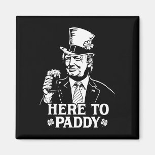 Imán Aquí para Paddy Trump Día de San Patricio Suerte S