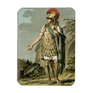 Imán Aquiles en armadura, disfraz de "Ifigenia en Austr