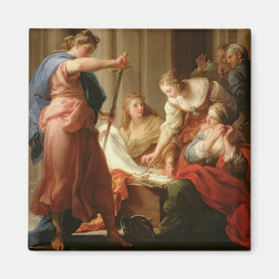 Imán Aquiles en la Corte del Rey Lycomedes con su D