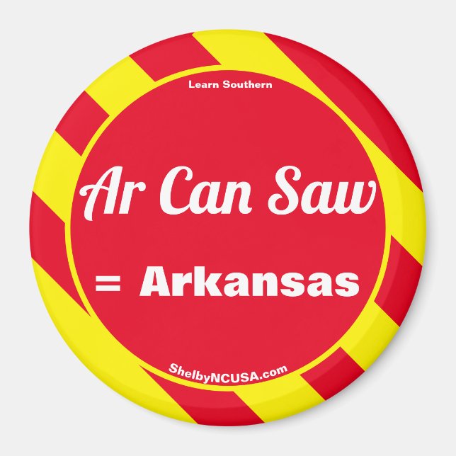 Imán Ar Can Saw Red/Yellow Magnet (Frente)