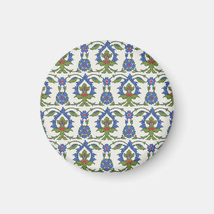 Imán Árabe Tradicional: Iznik Tile Seamless.