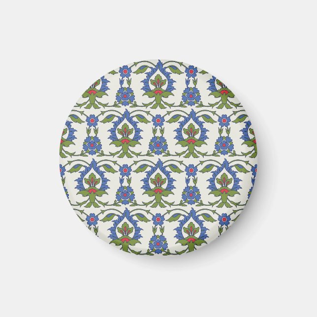 Imán Árabe Tradicional: Iznik Tile Seamless. (Frente)