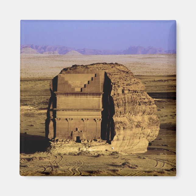 Imán Arabia Saudita, lugar de Madain Saleh, antiguo (Frente)