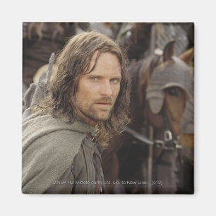 Imán Aragorn con el caballo