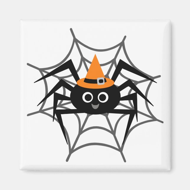 Imán Araña de Halloween con camisetas y regalos web (Frente)