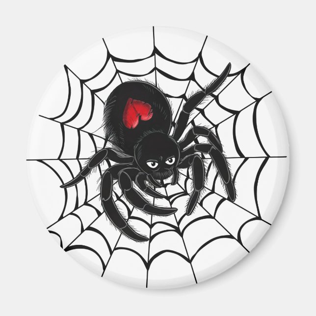 Imán Araña negra en la web (Frente)