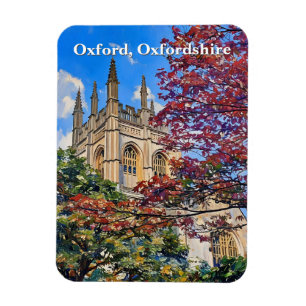Imán Arañas de otoño - Catedral de Oxford en otoño