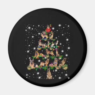 Imán Árbol alemán de Navidad cubierto por linterna