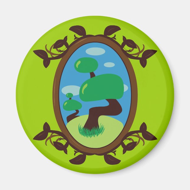 Imán Árbol Bonsai (Frente)