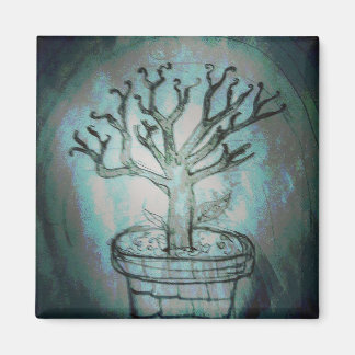 Imán árbol bonsai muerto