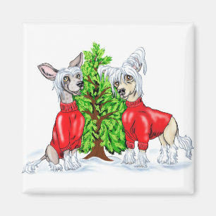 Imán Árbol chino de Navidad reposado